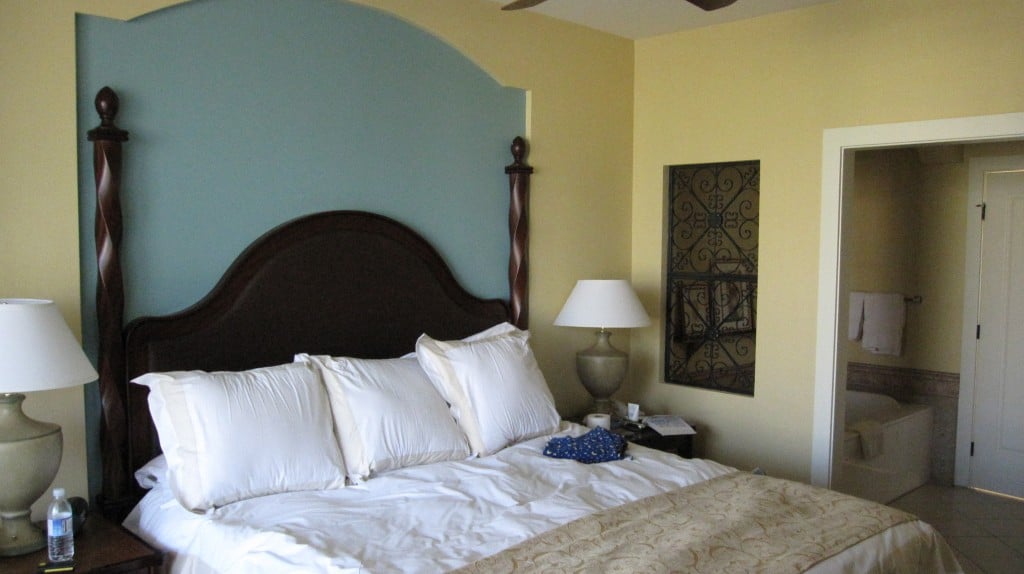 bedroom with HUGE bath and second sink area