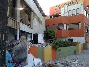Escomex School in Mexicali Mexico Earthquake 4th April 2010