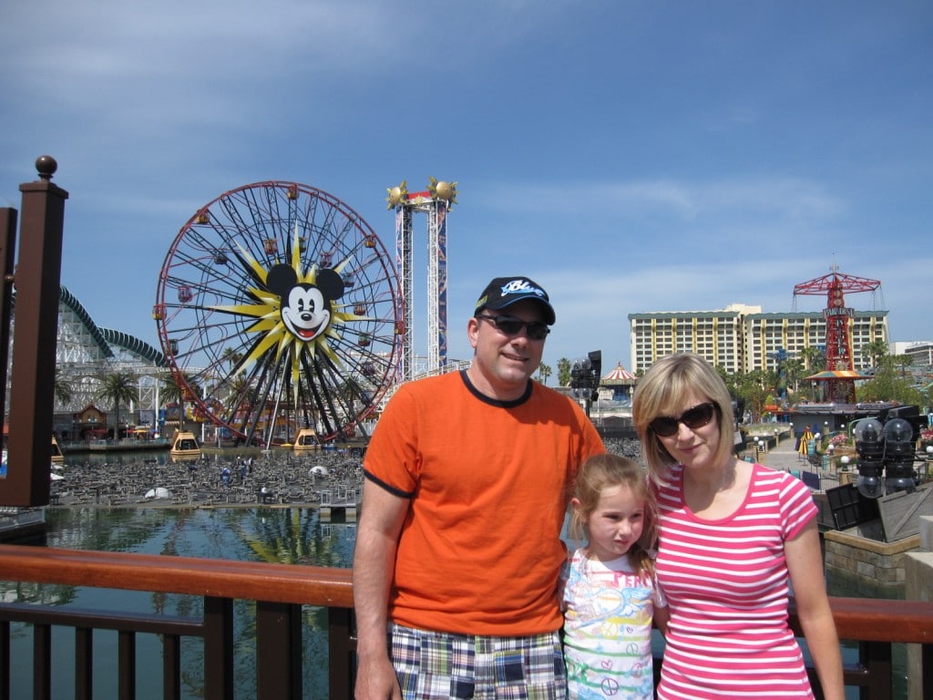 Michael, Lauren and Rosanne at California Adventure Park