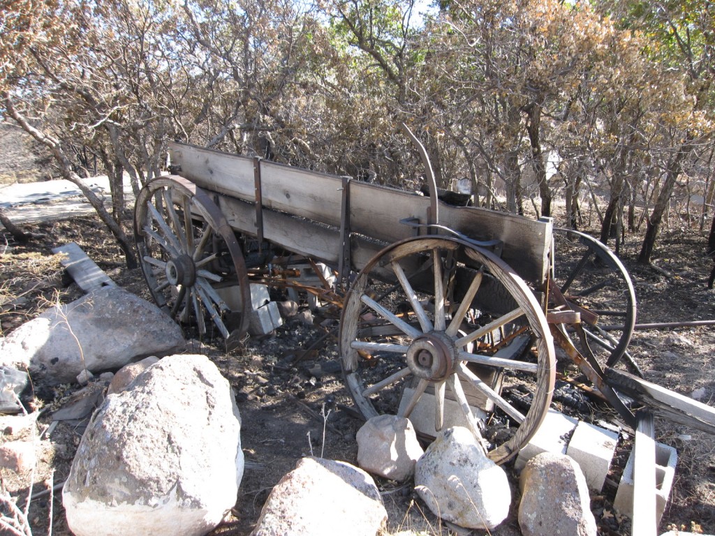 The other side of the wagon after the fire in Herriman